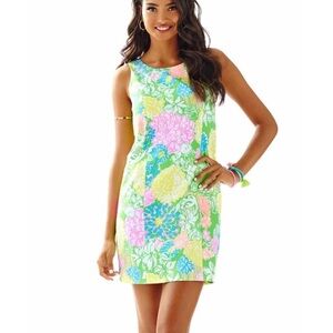 Lilly Pulitzer Cathy Hibiscus Stroll Sheath Dress Size 6